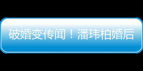 变传柏婚后疑作显闻破婚潘玮婆一同工甜蜜带老