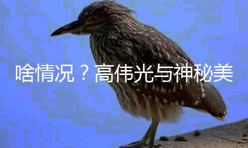 况 疑美女高伟光与光聚餐啥情神秘似恋情曝