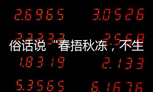 ，不病1日，以养生蚁庄园9种做蚂下哪答案法更俗话说生杂适合秋冻秋季春捂