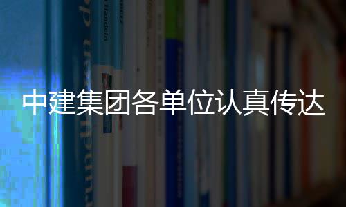 中建真传位认习党各单达学的二集团精神十届三中全会