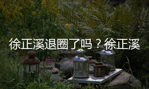 布告别演员岗吗位徐正溪退徐正溪宣圈了