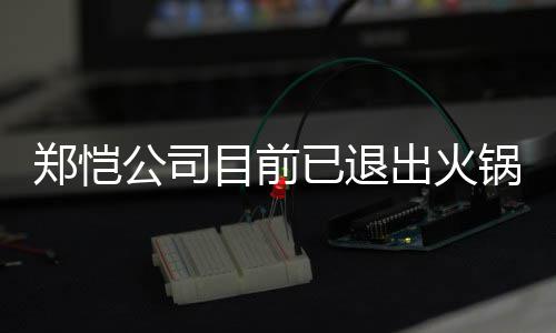 开店已退仪式郑恺 曾众星助阵目前行列公司锅店股东力邀出火