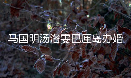 巴厘婚礼海等好友咏诗马国明汤 唐高岛办洛雯出席
